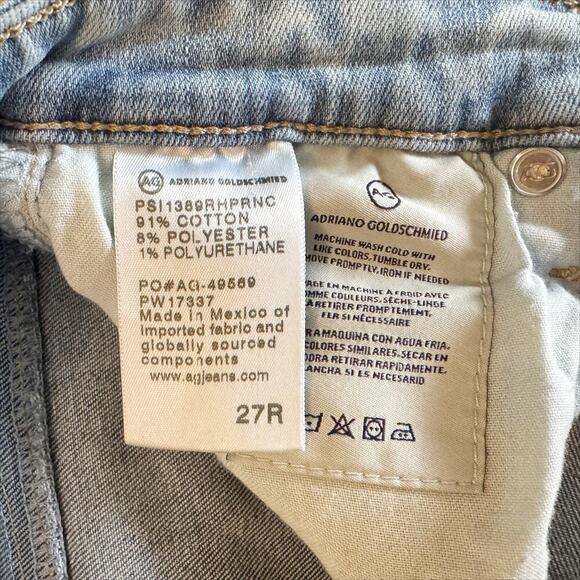 AG Adriano Goldschmied jeans womens 27R 27 Blue Legging Ankle Skinny Light 1177 - Picture 7 of 14